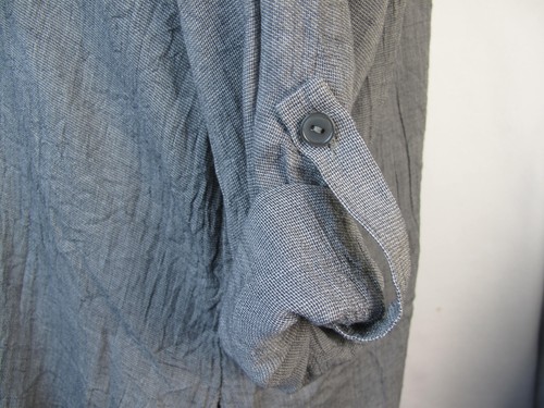 LUSH Womens Tunic Top Size M Gray V-Neck Casual Blouse Lightweight T-60 - Picture 5 of 10