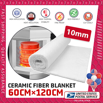 1Pc Thick 0.4 inch white Motorcycle Fiberglass Exhaust Muffler Mat Universal