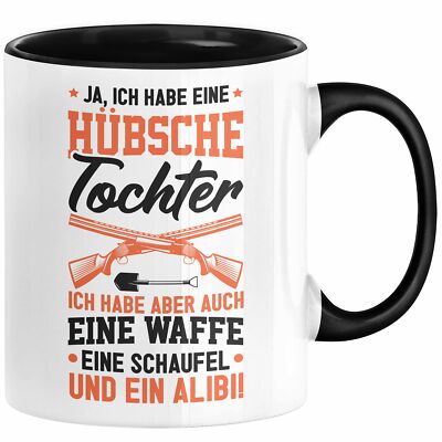 Vater Tasse Geschenk Ja Ich Habe Eine Hübsche Tochter Schaufel Alibi Vatertag Ge