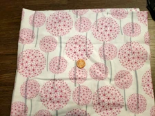 Cotton Fabric Allium Betsy Silver Michael Miller 1/2 Yard of 44"