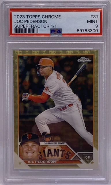 2023 Topps Chrome Joc Pederson #31 Superfractor #1/1 PSA 9 GIANTS SP SSP