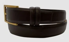 W. Kleinberg Men's Brown Interchangeable Buckle Basic Leather Belt Size 40