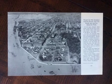 1950 vintage original magazine photo Aerial View Of Tell City, Indiana 