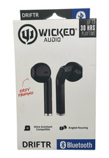 Wicked Audio DRIFTR True Wireless Earbuds - WI-TW2150 - Black - NEW