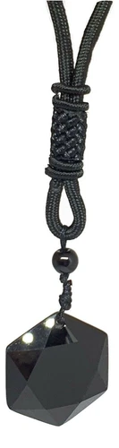 Obsidiana Colgante Estrella Collar Negro Hexagrama Piedras Preciosas... - Imagen 9 de 12