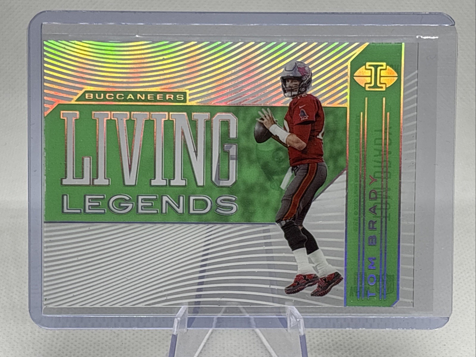 2020 Panini Illusions Living Legends Tom Brady Emerald #LL1 Buccaneers HOF NM