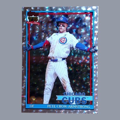 Pete Crow-Armstrong RC 2026 Topps T91-64 Crackle Foil Cubs  