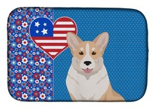 Caroline's Treasures Fawn Cardigan Corgi USA tapis de séchage de vaisselle américain WDK5301DDM