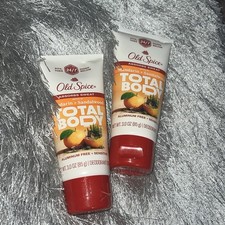 2 Old Spice GentleMan's Total Body Deodorant Lotion Mandarin  Sandalwood - 3 oz