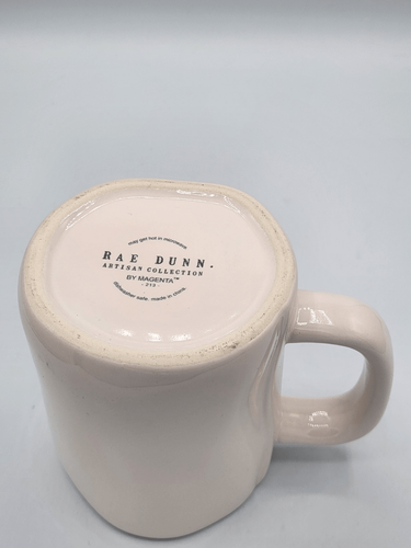 Rae Dunn Halloween BEWARE white and Black Oversized Mug - Picture 5 of 5