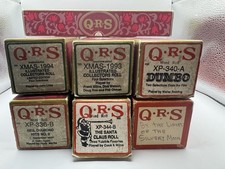 Lot 7 Vintage QRS Player Piano Music Rolls Set of 7 Word and/or Instrumental