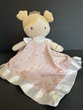 Douglas Baby Girl Lovey Security Blanket Pink Plush Princess Doll Stars