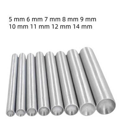 Mushroom Domed Snap Rivet Setting Steel Spike Stud Punch setter Hand Tool 5-14mm