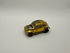 Hot Wheels Redline Custom Volkswagen Vw Bug - Us Gold White Interior