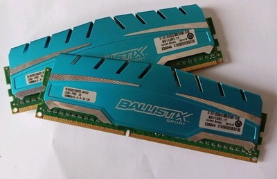RAM Crucial Ballistix Sport XT 8 GB (2x4GB) BLS4G3D169DS3 DDR3-1600