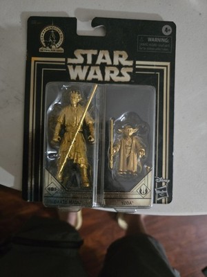 Star Wars Commemorative Edition Darth Maul Sith Jedi Yoda Gold Figures New