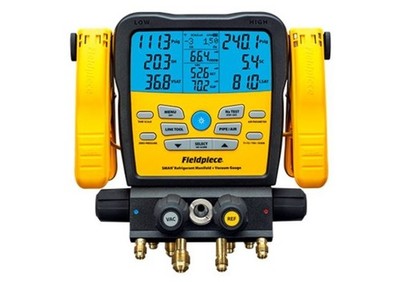 Fieldpiece SM480V 4-port SMAN Refrigerant Manifold With Micron Gauge