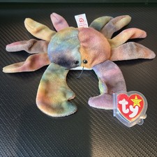 Ty Beanie Baby Claude the Crab 4083 All Caps Tag China PVC Pellets Tie-Dye
