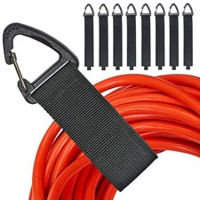 Organizador De Cables De Extension 8 Pack Con Hebilla Triangulo Pro