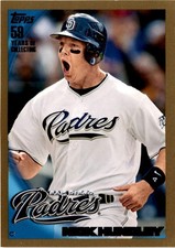 2010 Topps #371 Nick Hundley Gold #/2010 San Diego Padres