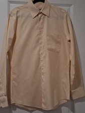 Pronto Uomo Non-iron Fitted Men's Dress Shirt Size 151/2 34/35 100 Cotton Cool