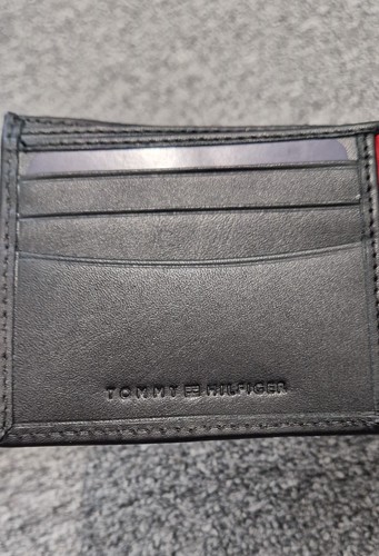 Tommy Hilfiger Men’s Leather Wallet – Embossed Bi-Fold with Coin Pocket (Gift) - Picture 5 of 7