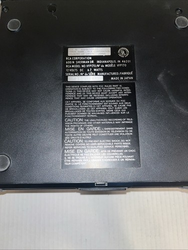 RCA SelectaVision VCR VHS VFP170 & TFP1500 Tuner - ( Tested, Powers On, Read) - Picture 11 of 17
