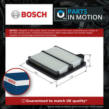 Air Filter fits HONDA CIVIC FD3, Mk8 1.3 06 to 10 LDA2 Bosch 17220RMX000 Quality