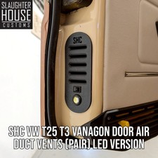 VW T25 T3 Vanagon SHC Door Air Duct Vents (Pair) LED VERSION