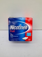 Image of Nicotinell Fruit Gum 2mg (204 Pieces), Stop Smoking Aid, Sugar Free Nicotine Gum