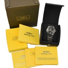 with paper BREITLING Superocean GMT A32380 Automatic Men's Watch M#145528 10