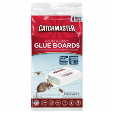 Catchmaster Glue Board Mouse Insect Traps, Non-Toxic Pest Control, 4 Count