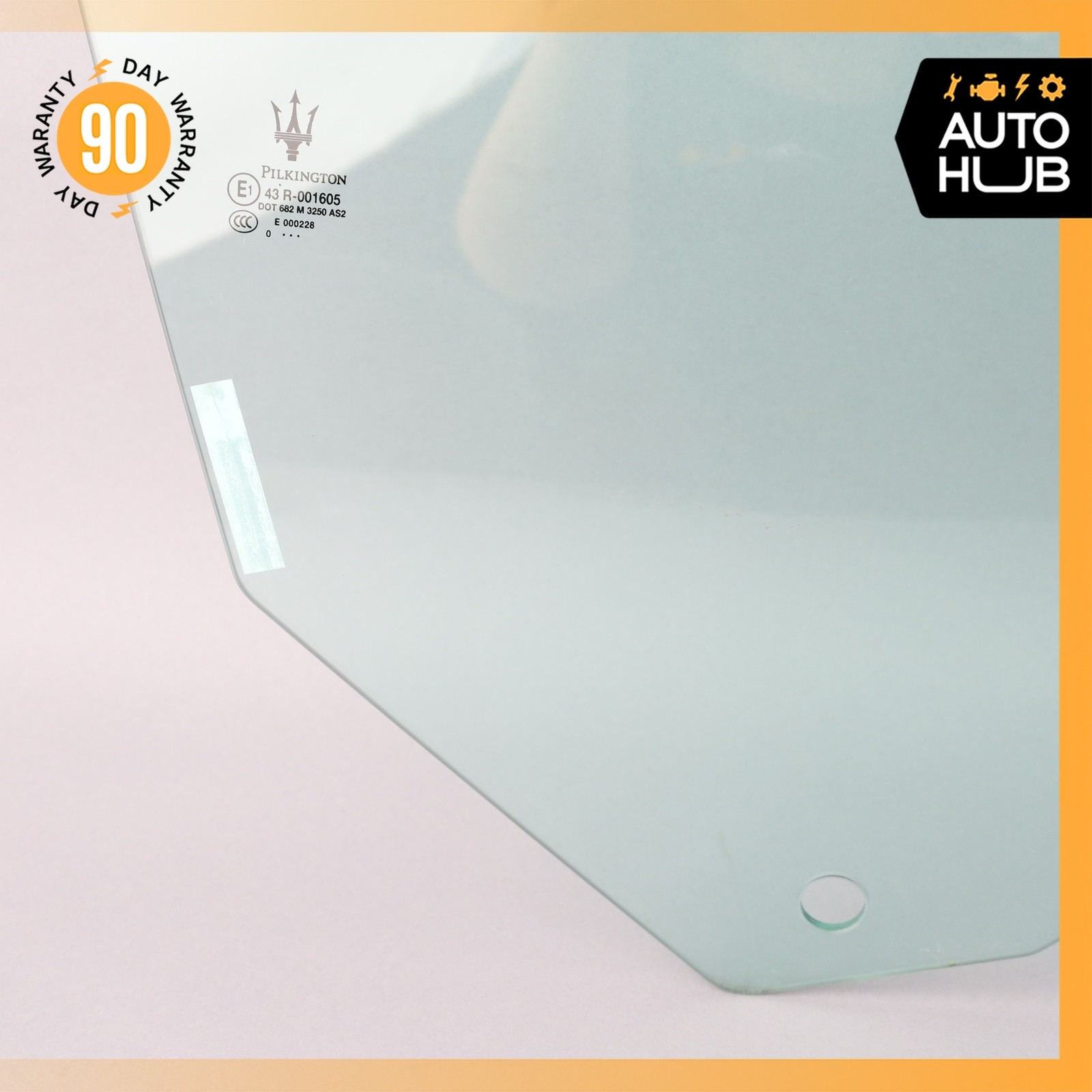 08-19 Maserati GranTurismo M145 Door Window Glass Front Right Side OEM 58k