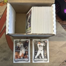 2026 Bowman Baseball Complete 100-Card Base Paper Set #1-100 Vets and RC Sleeved