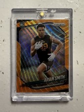 2025 Panini Prizm Arian Smith RC Orange Wave /65 Prizm SSP Rookie Jets 