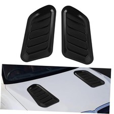 2PCS Car Hood Vents, Hood Scoops for Cars, Decorative Intake Scoop Turbo Black