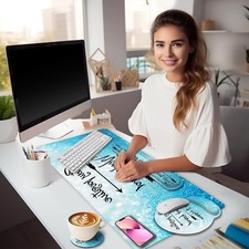 XXL Gaming Mouse Pad with Wrist Rest Support Desk Mat Ergonomic