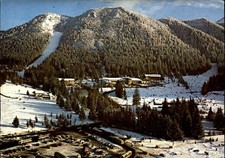 Poiana Brasov Romania view vintage postcard w936