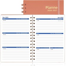 Day Planner 2026-2027, 2026 Weekly and Monthly Planner, Jan 2026-Jun 2027, 18 Mo