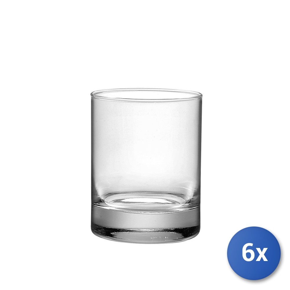 6X Gina Transparent Glass Wine Glasses Cl24.5