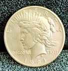 1921 Peace Dollar AU in Grade Key Date 100% Original Coin