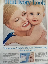 Ivory Soap, Full Page Vintage Print Ad, aa