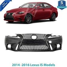 Front Bumper Cover Primed Grille Assembly For 2014-16 Lexus Is250 350 F Sport
