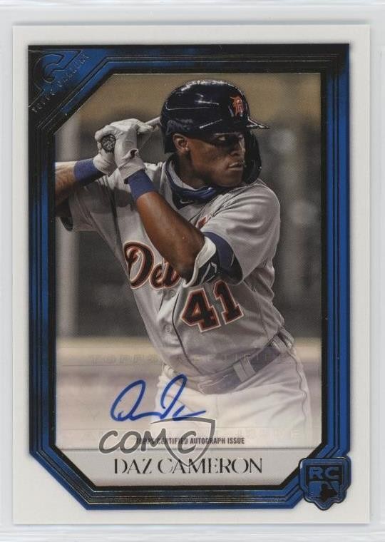 2021 Topps Gallery Rookie Blue /50 Daz Cameron #RA-DCA Auto RC 0i5i