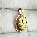 VTG Michael Anthony USA 14K Gold Mother Daughter Pendant Necklace 1.48g — photo 6