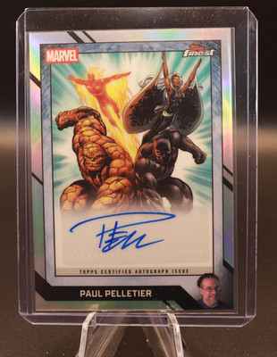 2026 Topps Finest Fantastic Four Comic Book Artist Refractor Auto Paul Pelletier