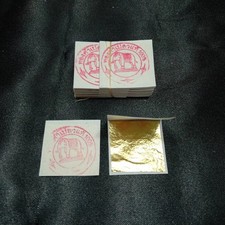 Pure gold leaf 24K Thai Gold leaf sheets size 4 cm x 4 cm 100 sheets 