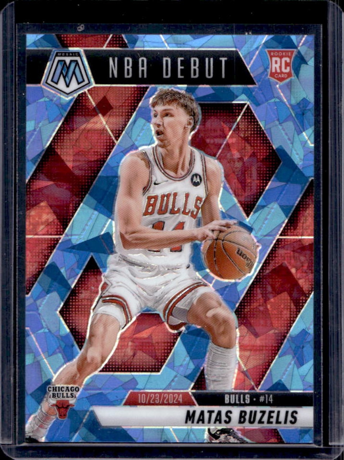 2024-25 Mosaic Matas Buzelis RC Ice Rookie NBA Debut #9/125 Bulls