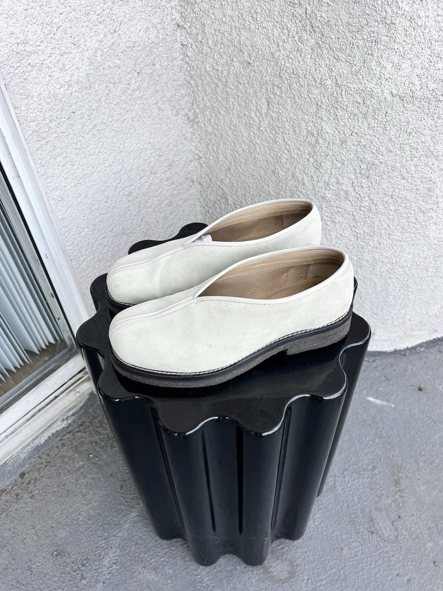 Lemaire Piped Slipper Shoe in Misty Ivory Women's Size 38 / US 8