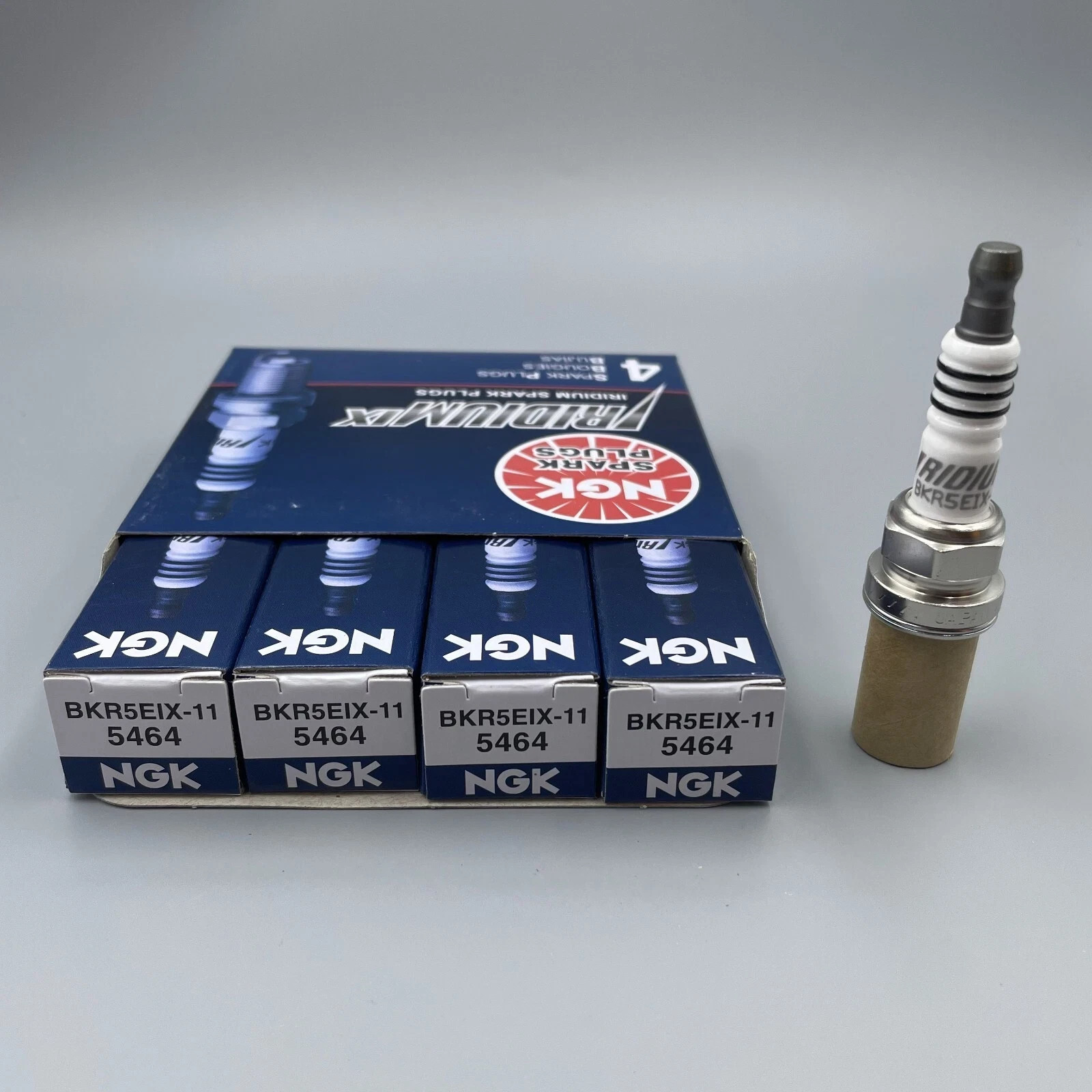 4PCS NGK Iridium IX Spark Plugs BKR5EIX-11 5464 Fit For Toyota Mitsubishi Mazda